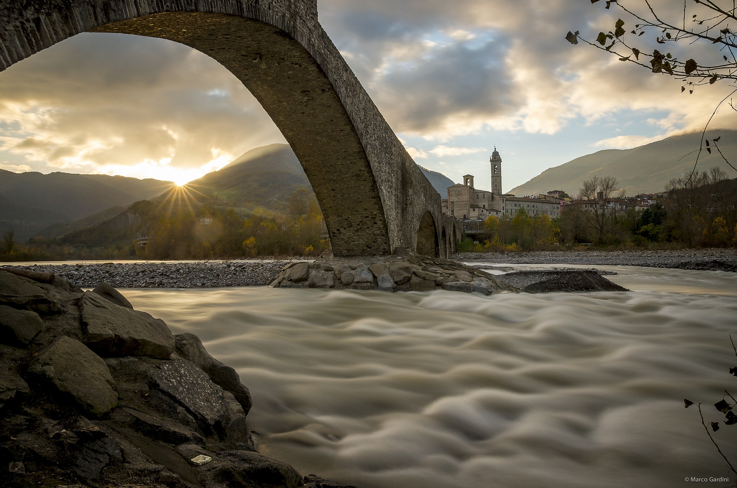 Sunset in Bobbio