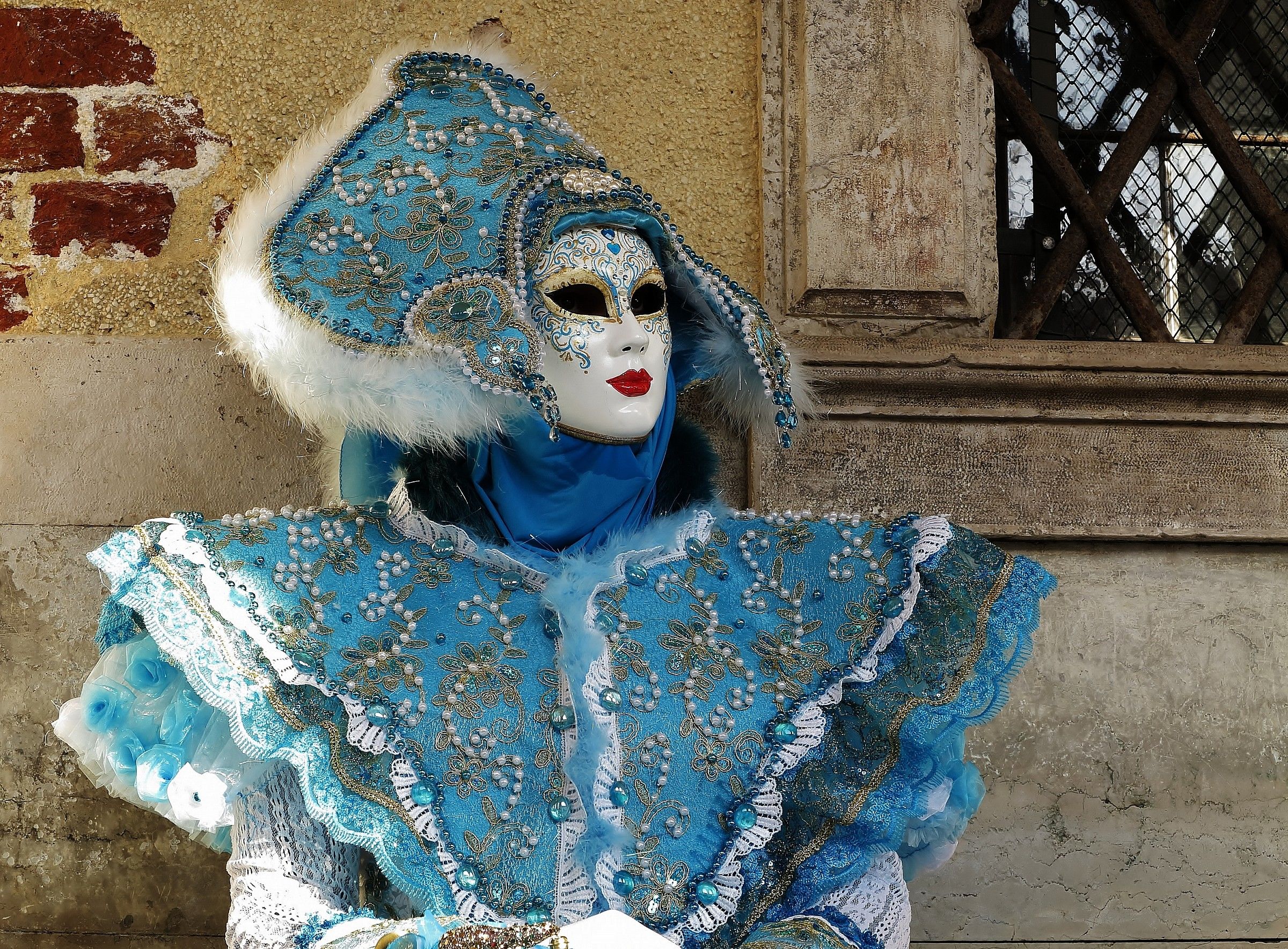 Maschera in blu