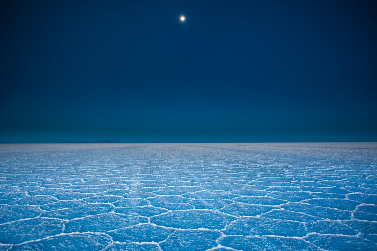 night in the salt desert