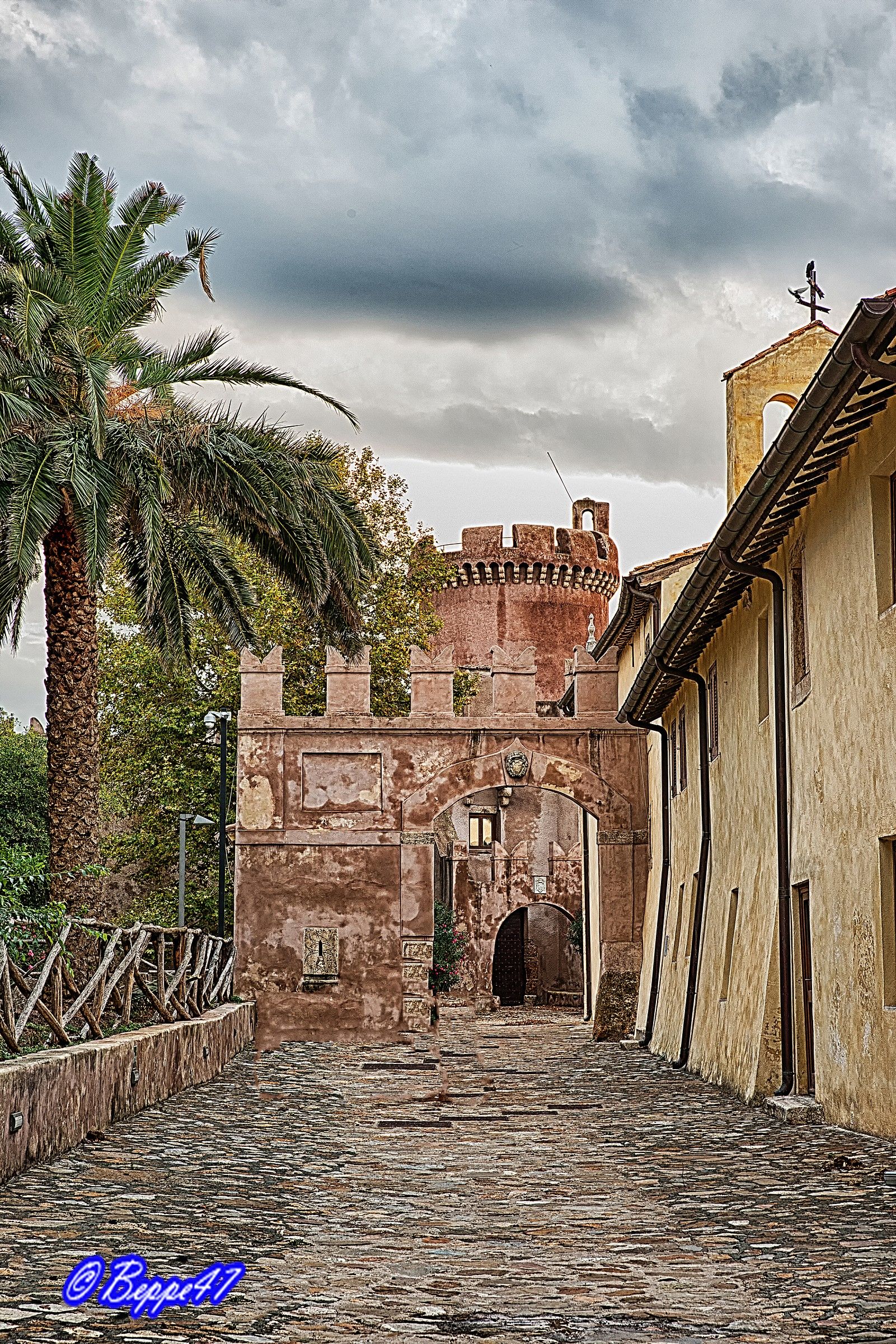 A view inside the castle Santa Severa