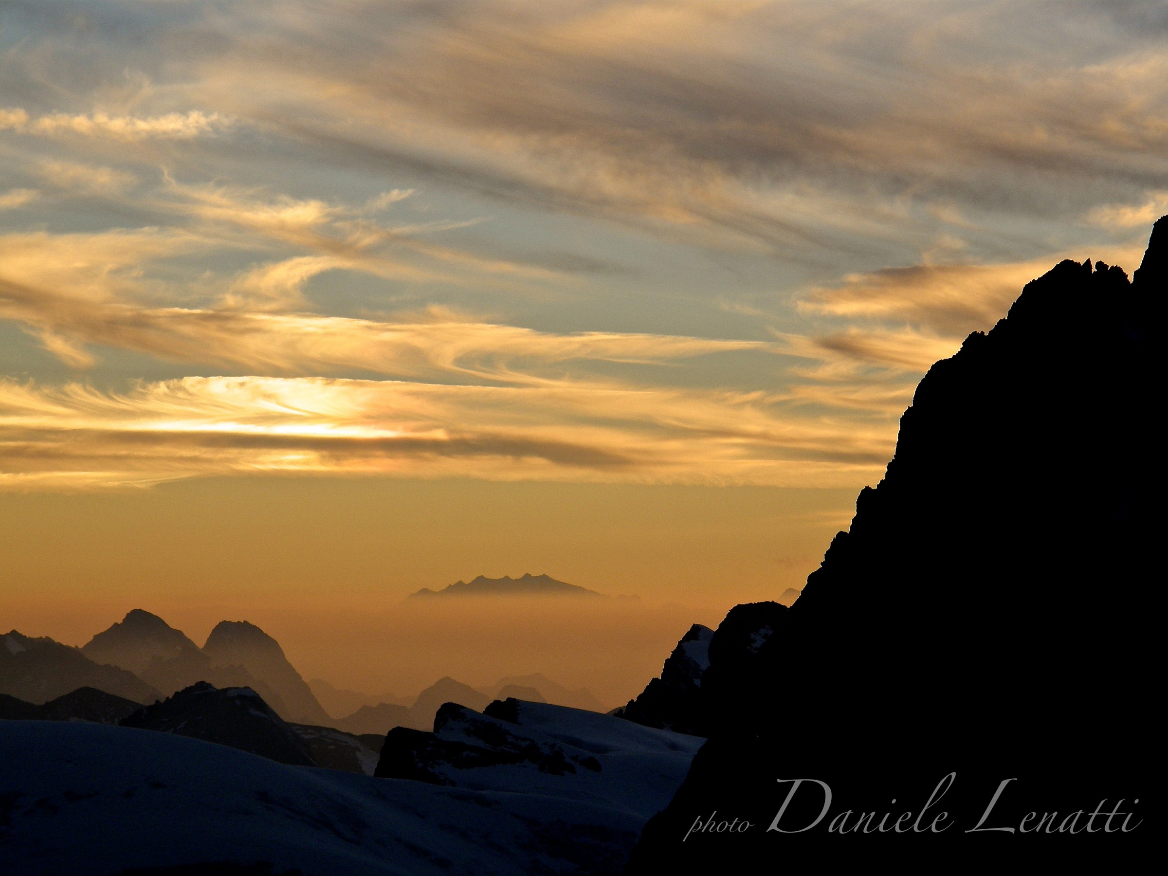 View towards the Monte Rosa