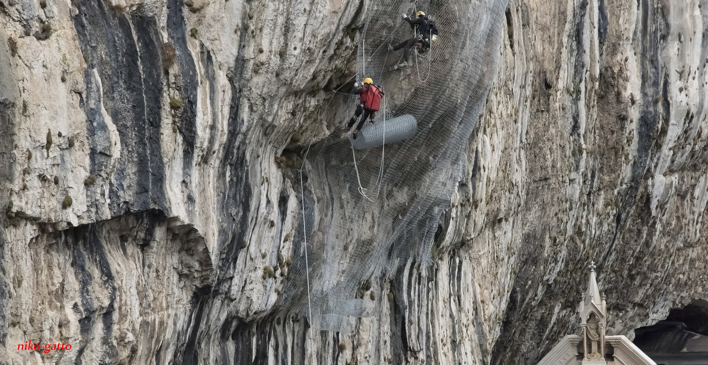 rocciatori al santuario