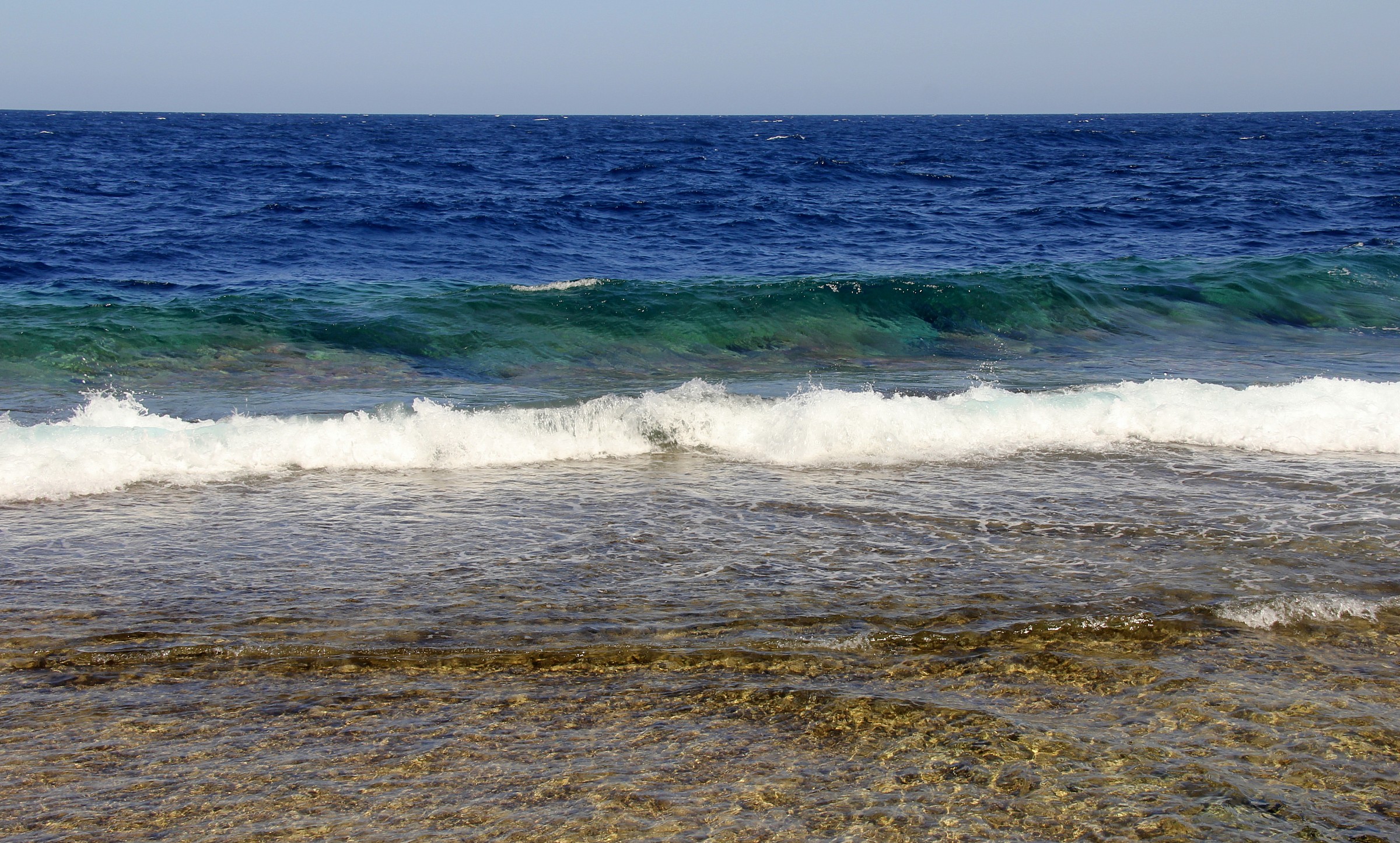 Inizio della barriera corallina