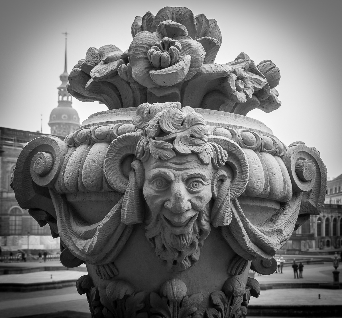 At the Zwinger in Dresden