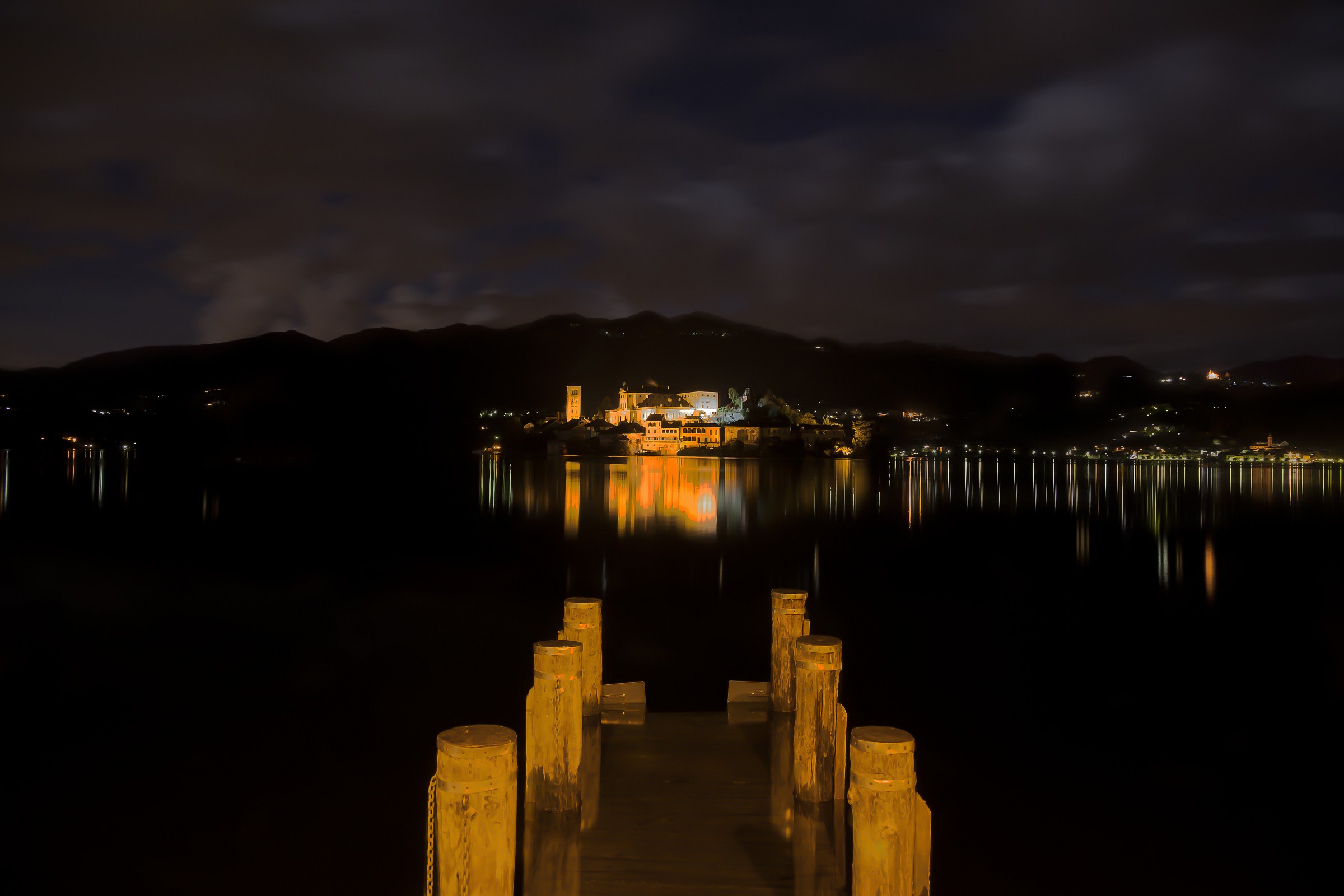 The calm (at night) before the (much) rain.