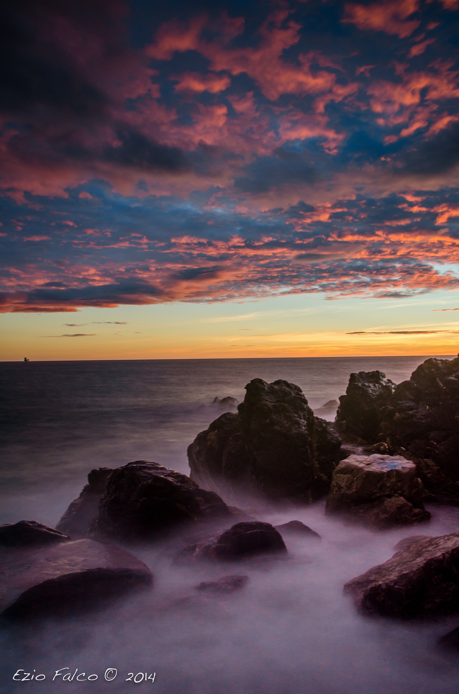 Sky and Sea of ??Liguria