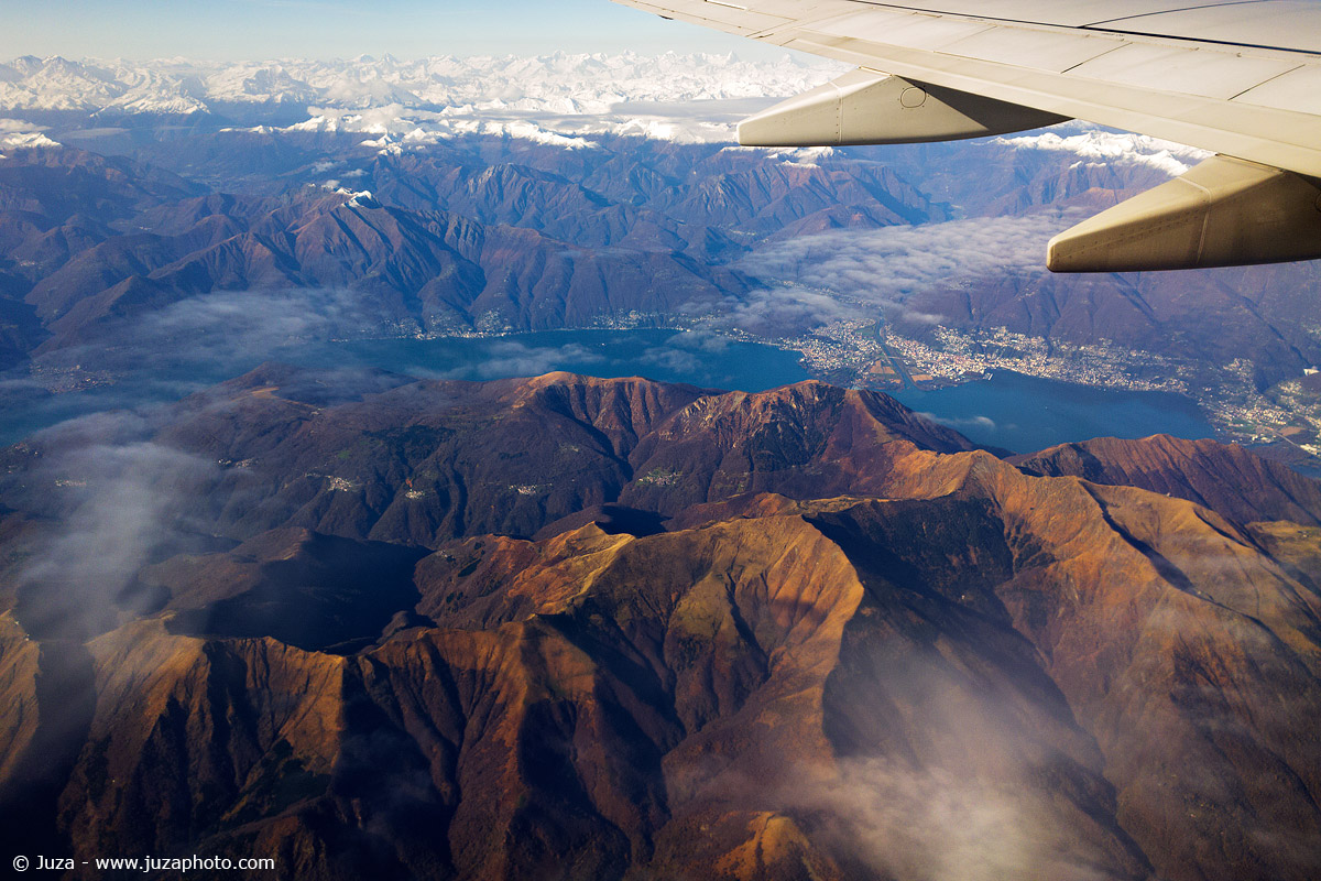 In volo sopra le Alpi