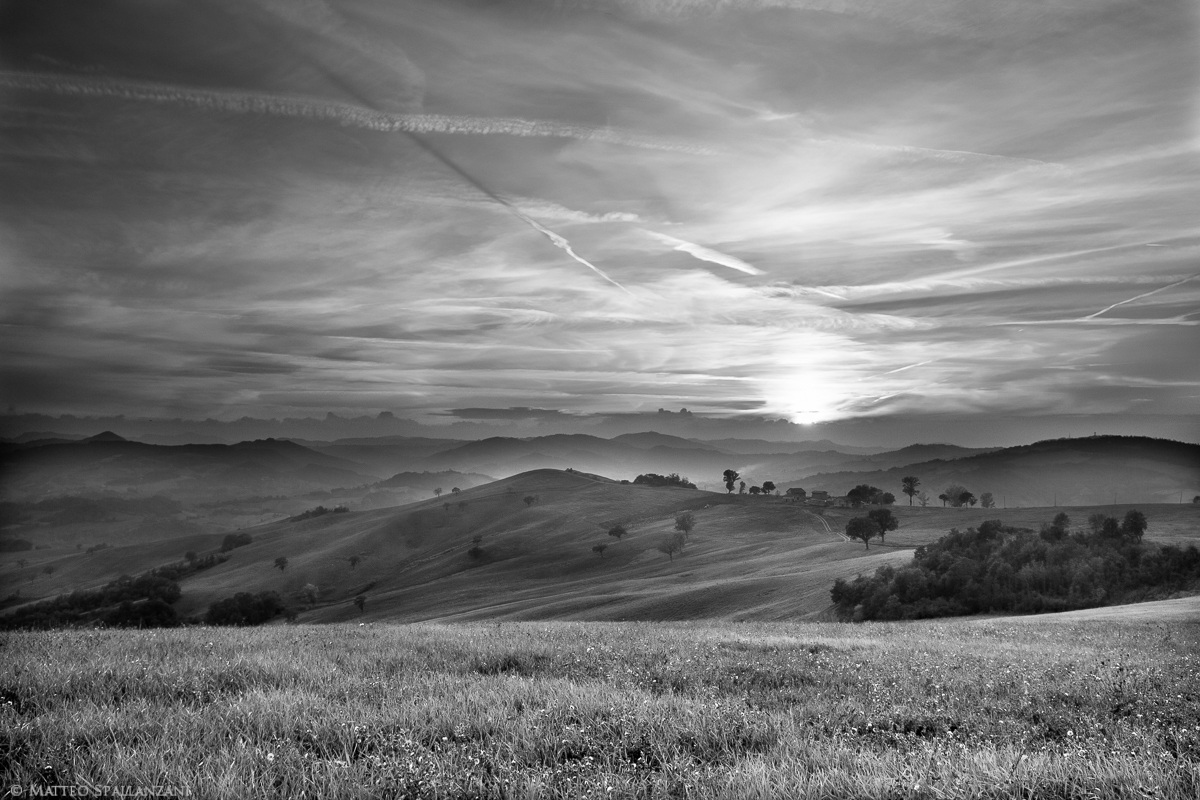Sunset on Scandiano Hills