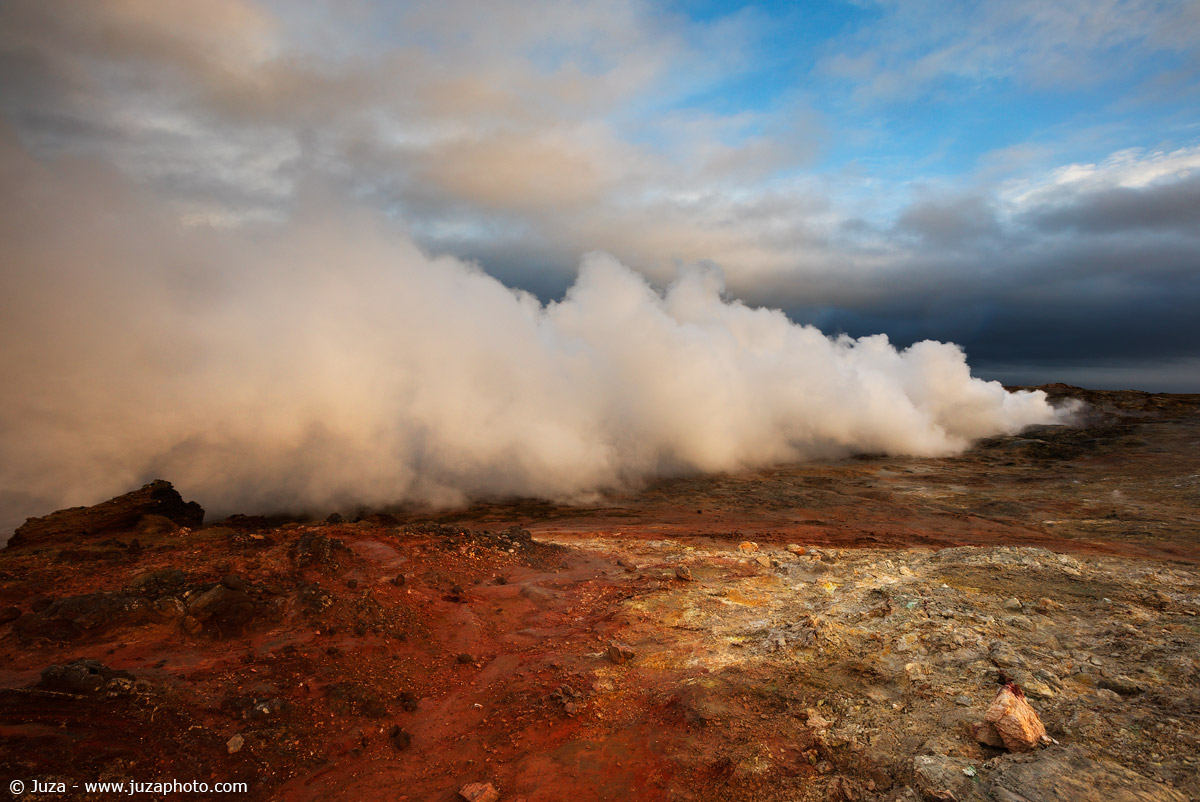 Clouds of steam