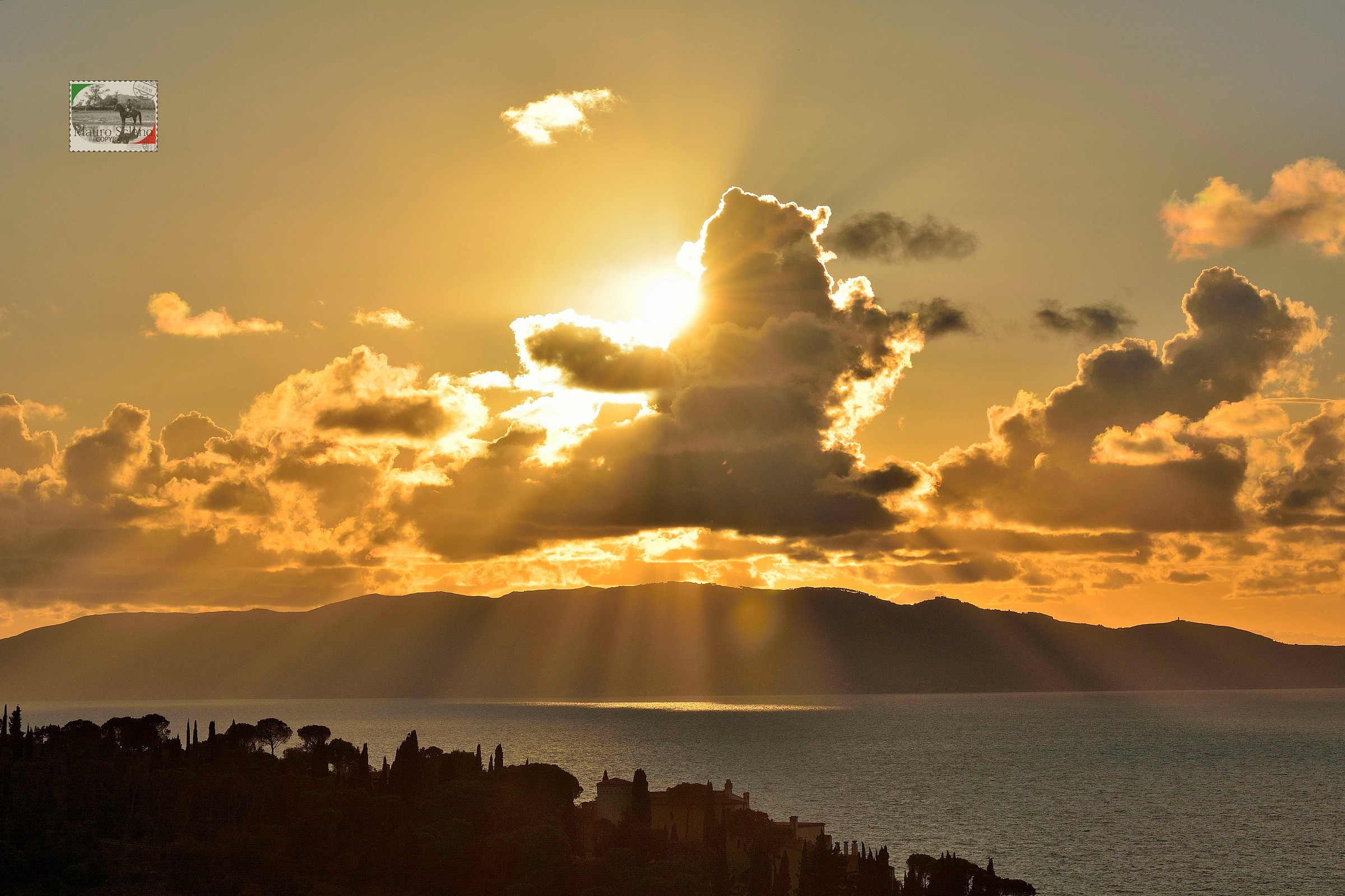 Giglio Island sunset