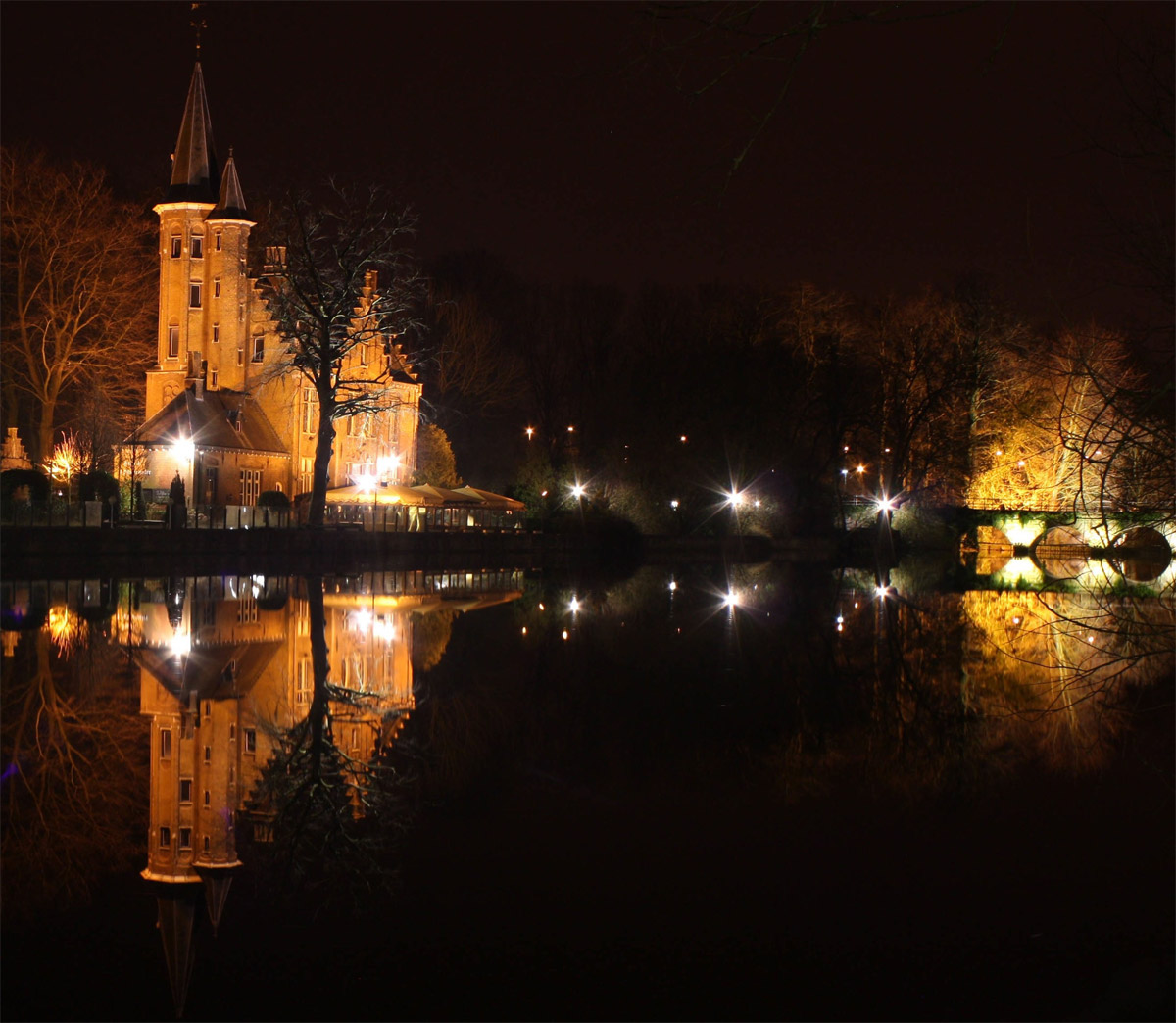 The Minnewater Park Bruges (Belgio)