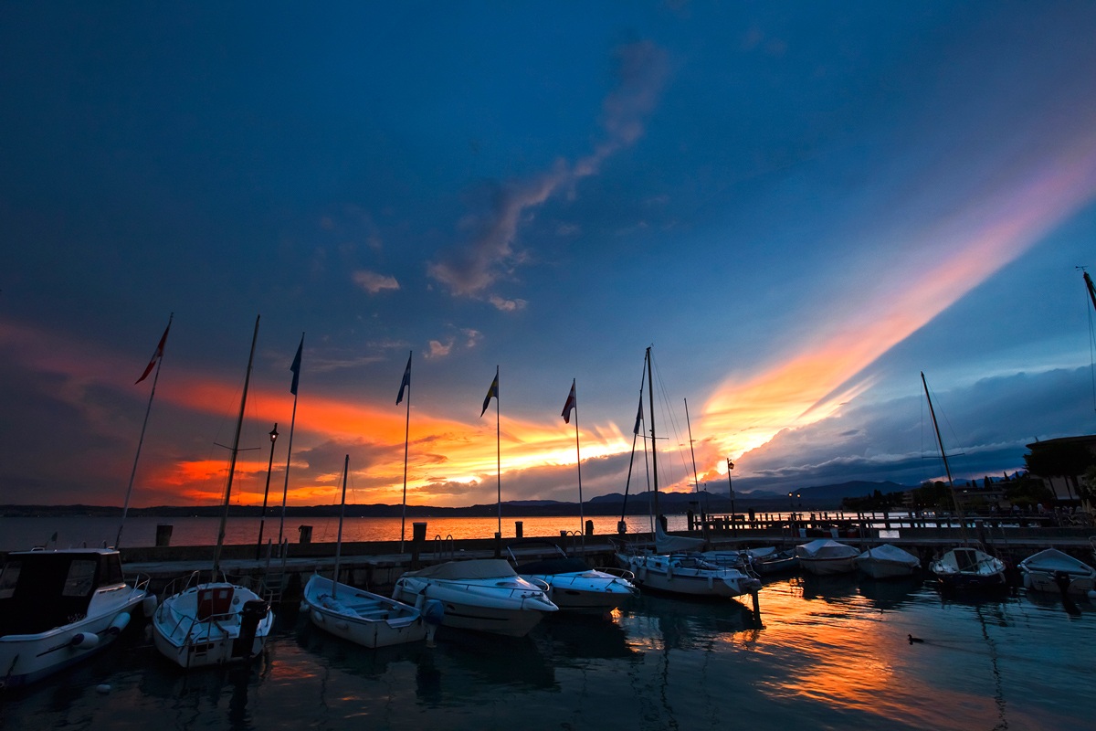 Sirmione ( tramonto infuocato )