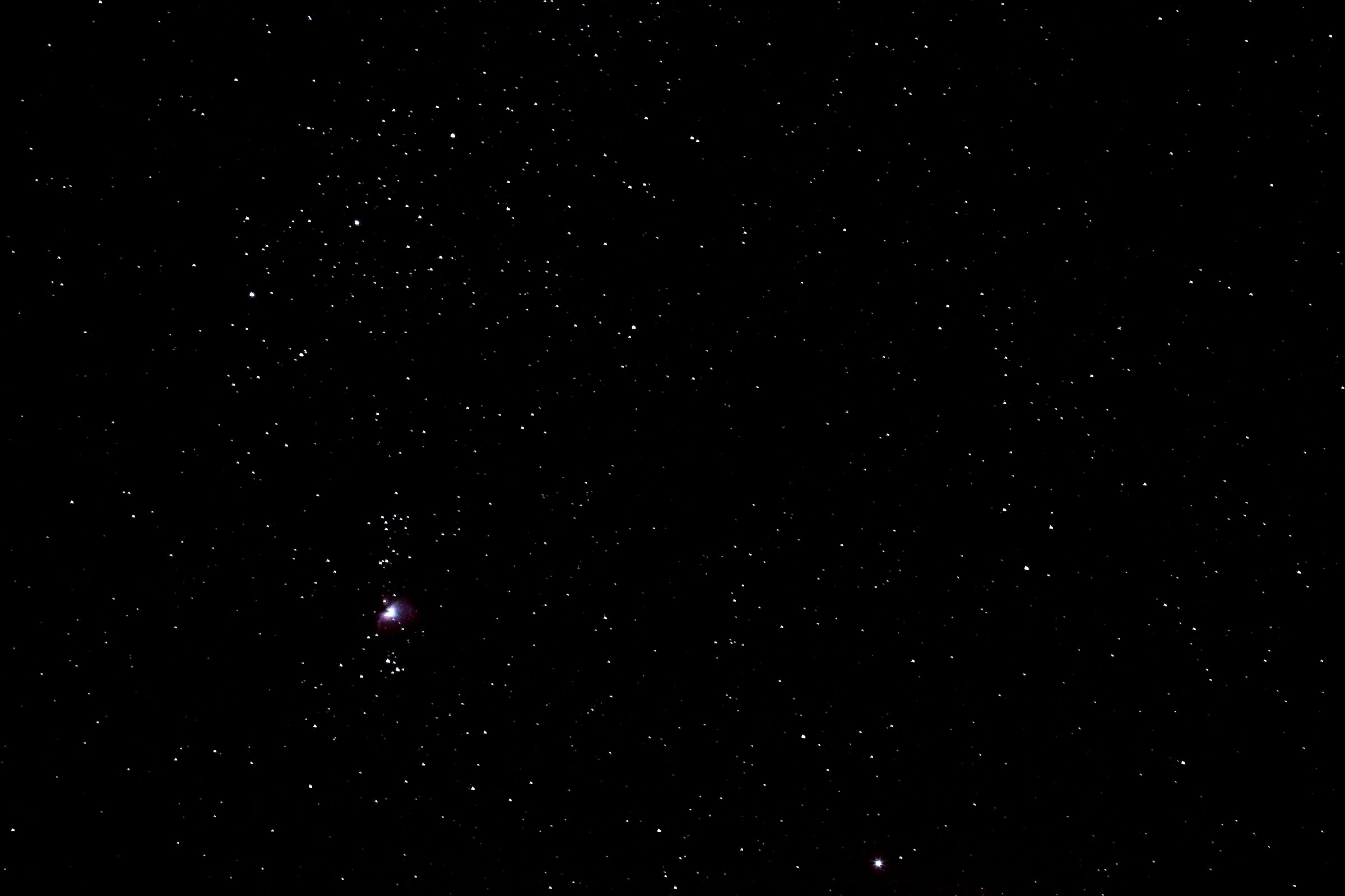 starry sky in November