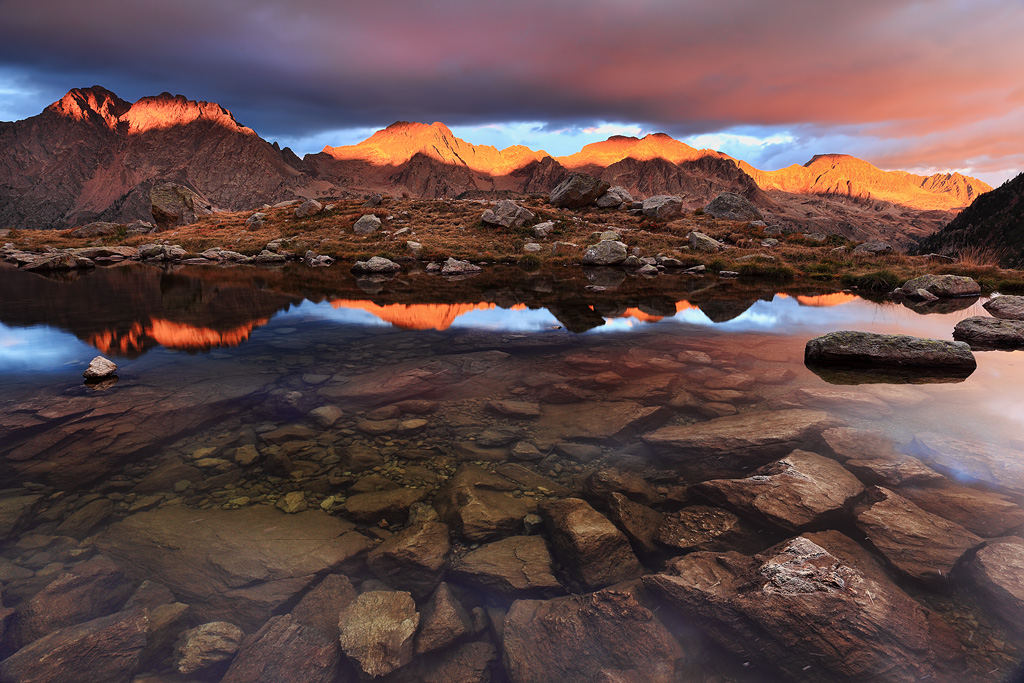 Tramonto infuocato a Sant'Anna