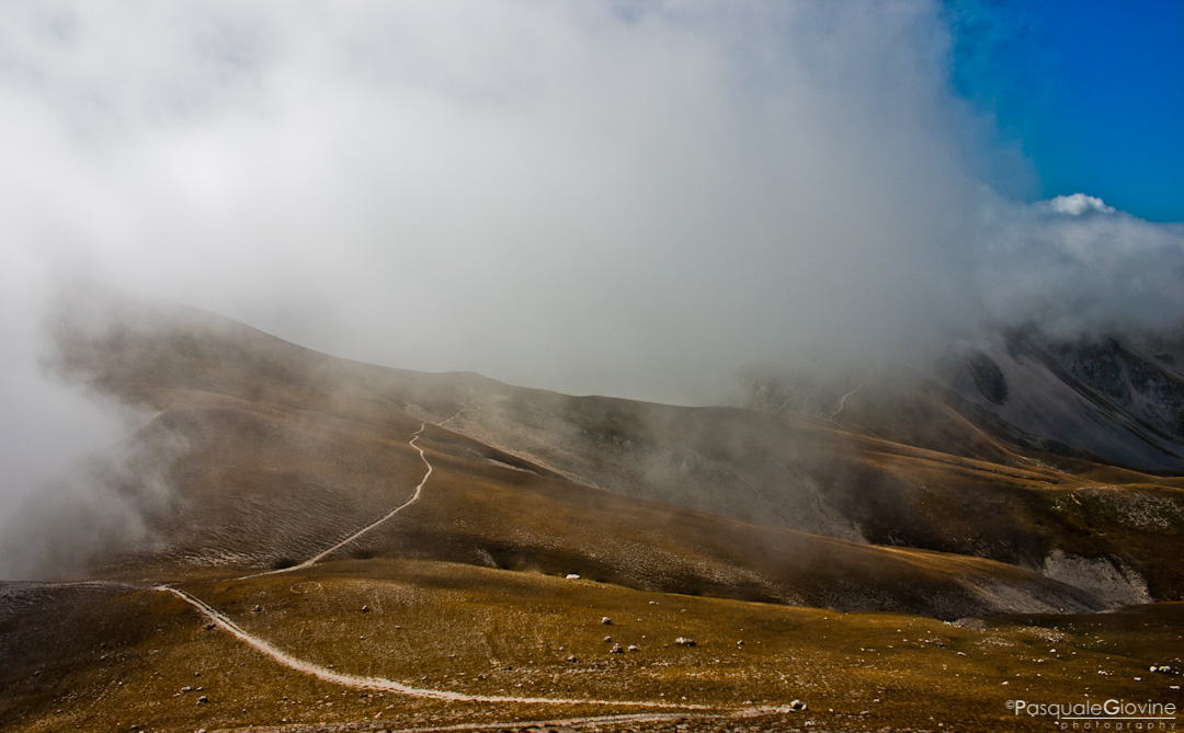 sulla sella del monte aquila - gran sasso