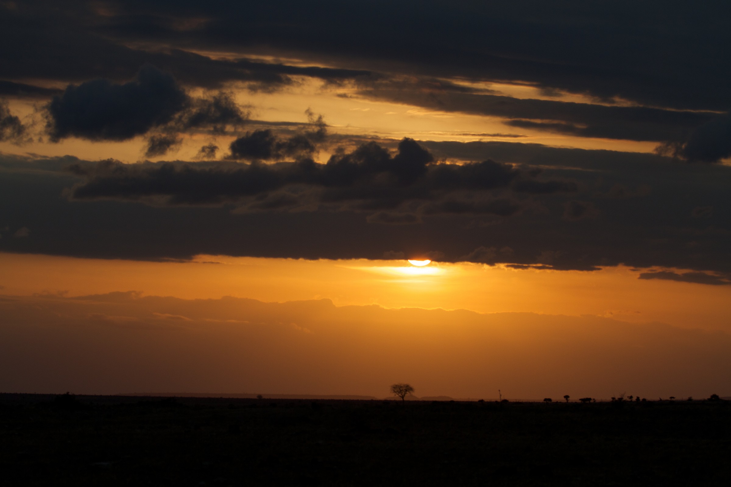Kenya - sunset of August