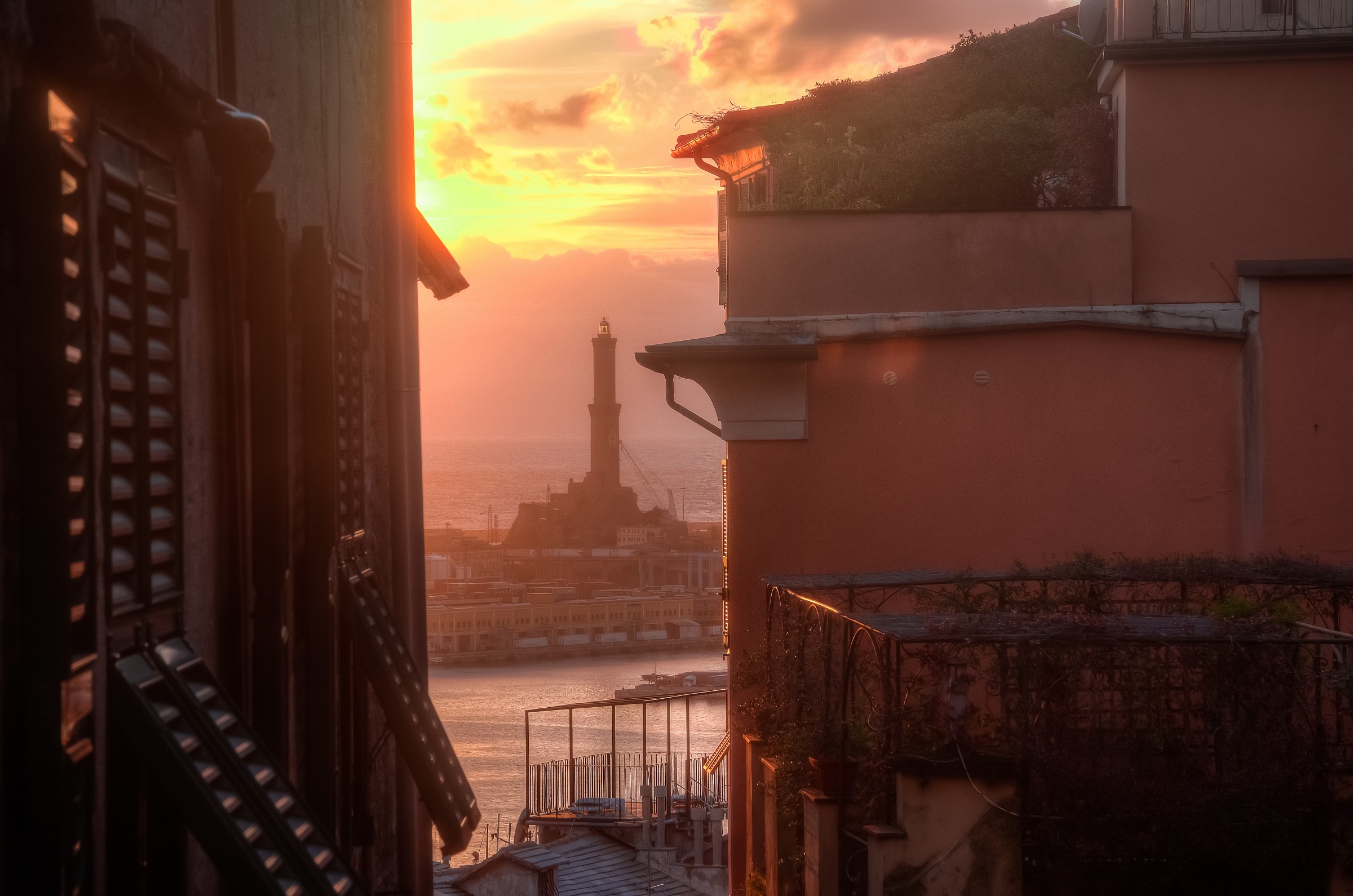 Genova, al tramonto