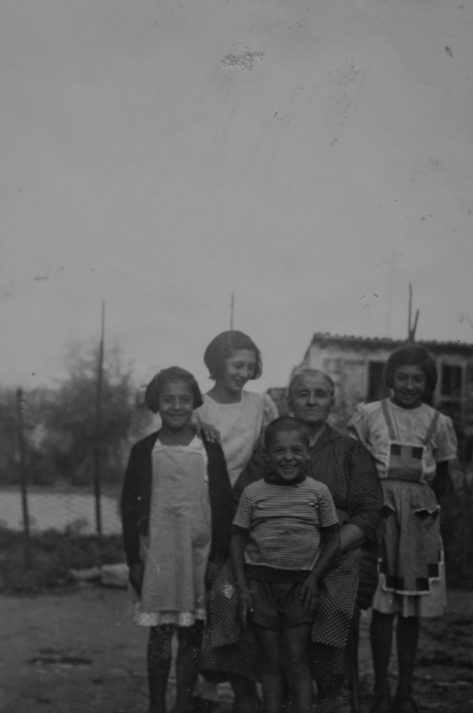 Bisnonna con nipoti anni'50