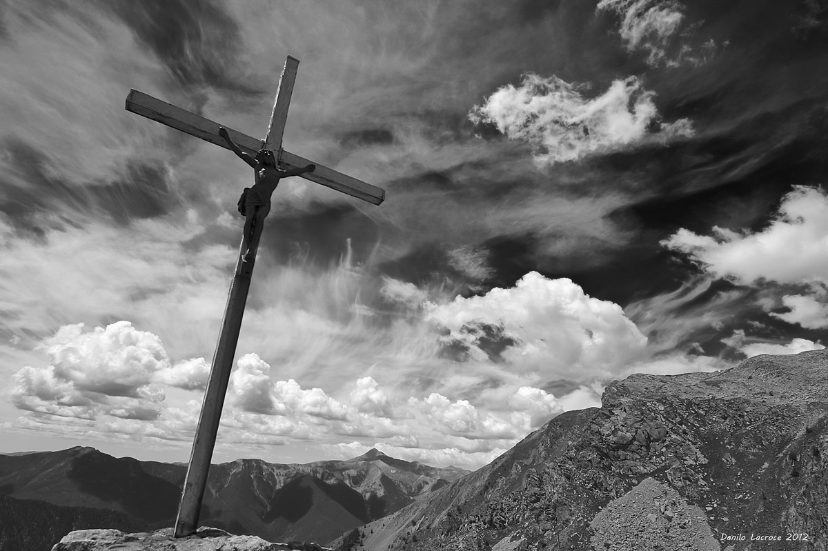 Croce nei pressi di Sant'Anna di Vinadio BW