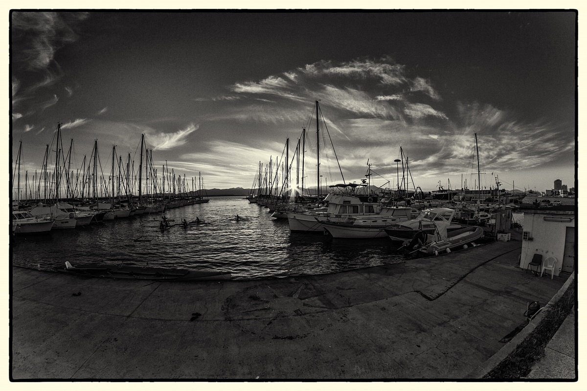 Tramonto a Su Siccu in BN