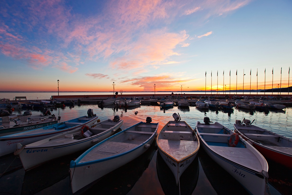 Il porto di Garda.