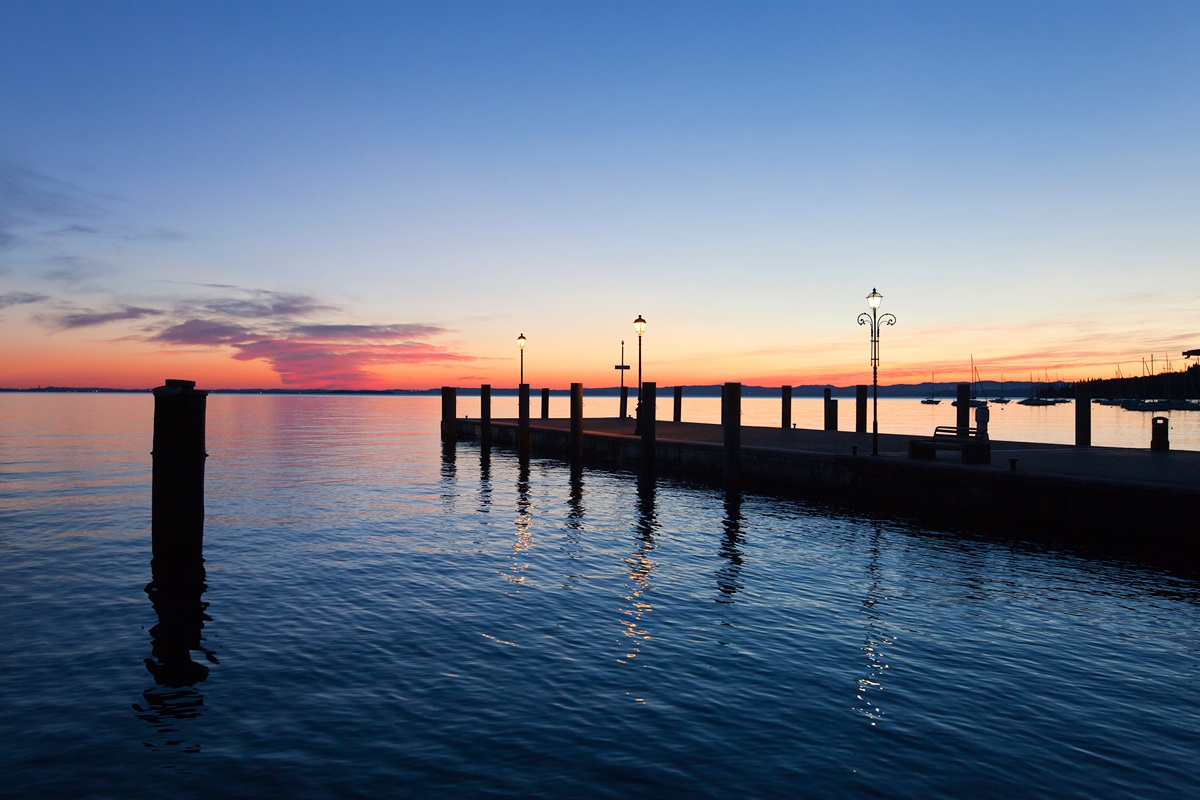 Il porto di Garda.