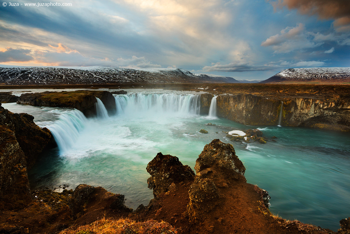 Sunset at Gothafoss