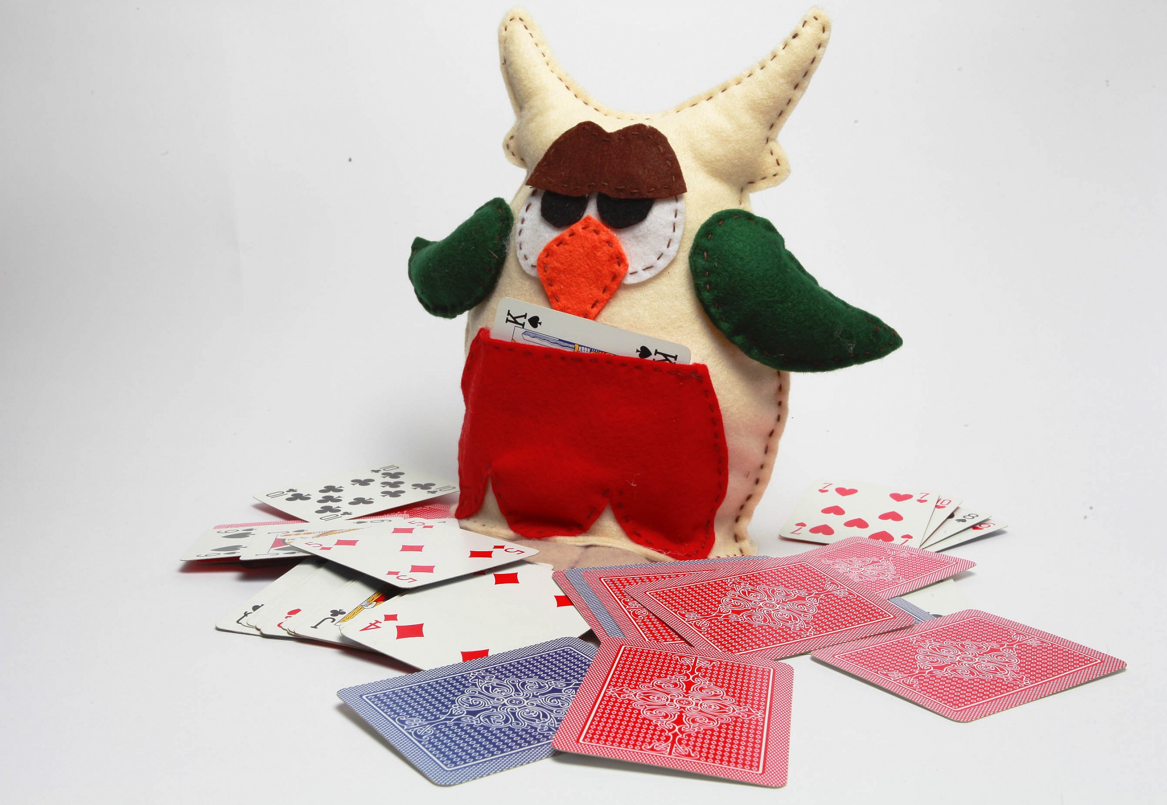 Gufo porta Carte da gioco