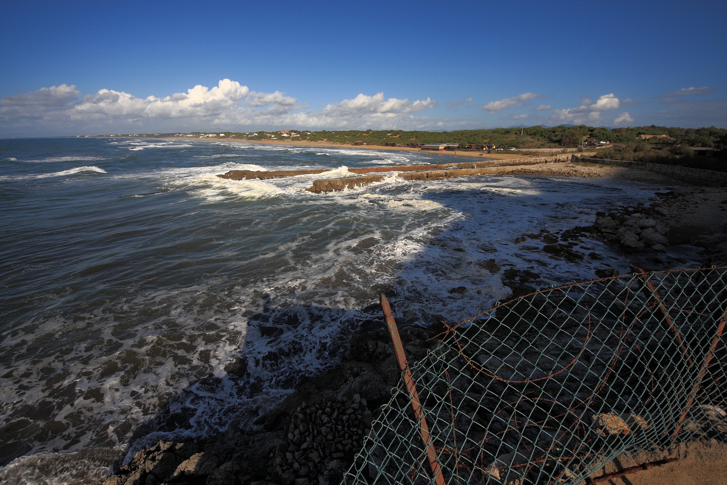 The dunes Sabaudia- Stormy sea