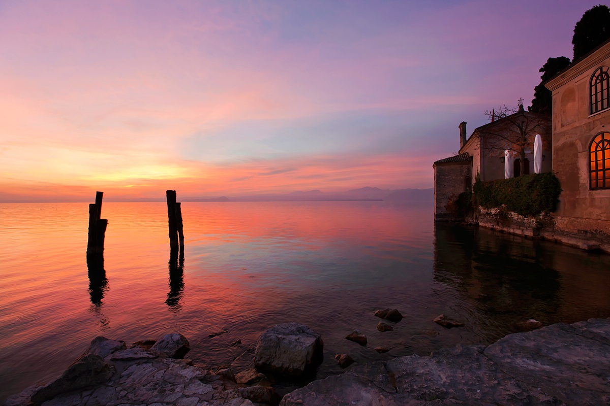 Tramonto a punta S.Vigilio  ( Garda )