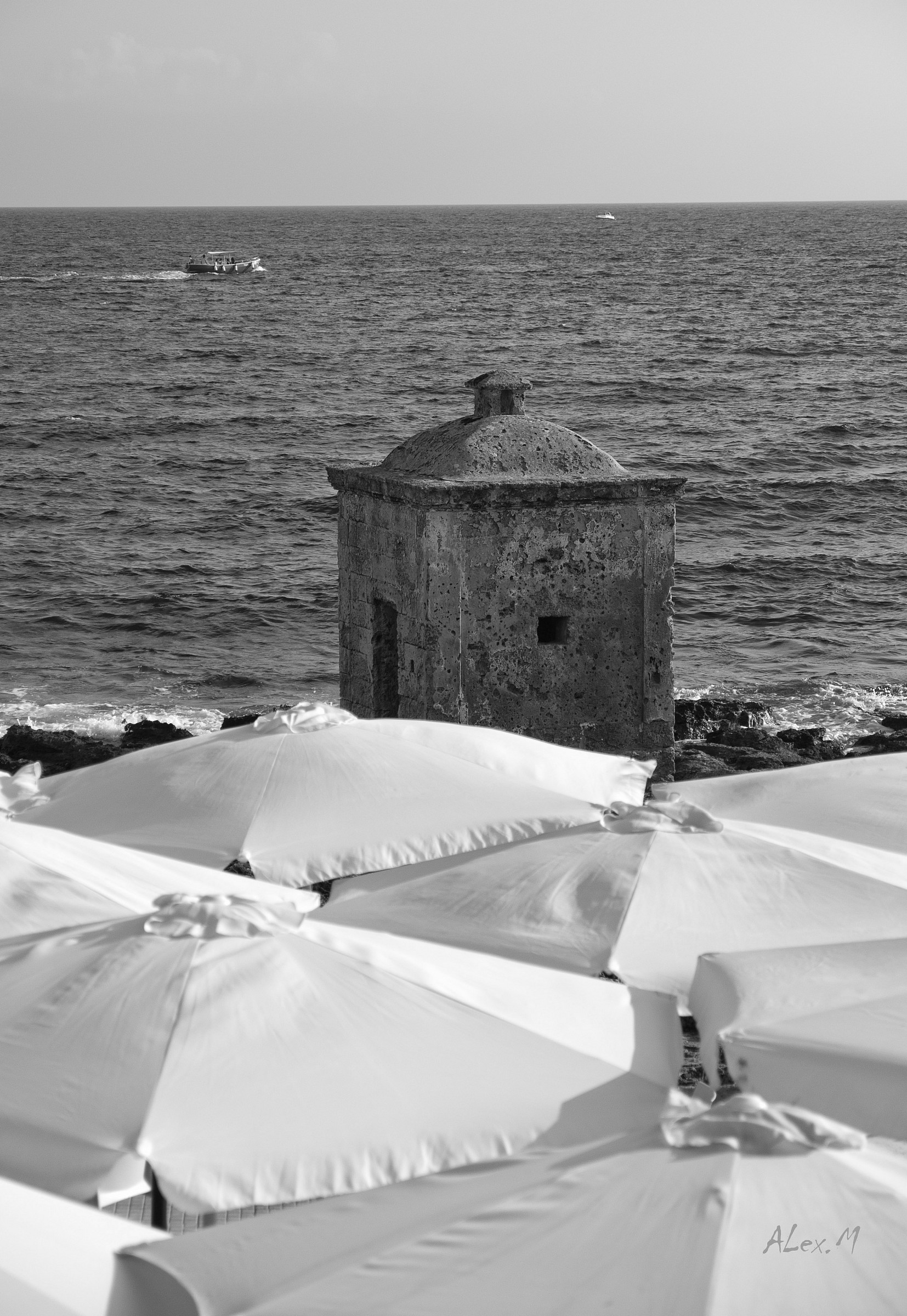 old cabin by the sea