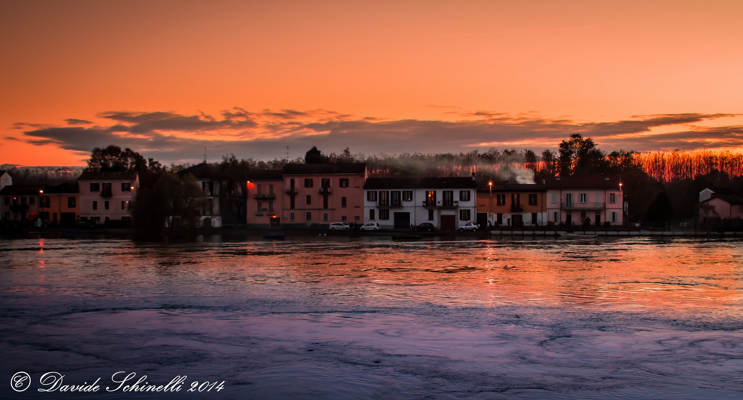 il tramonto della piena