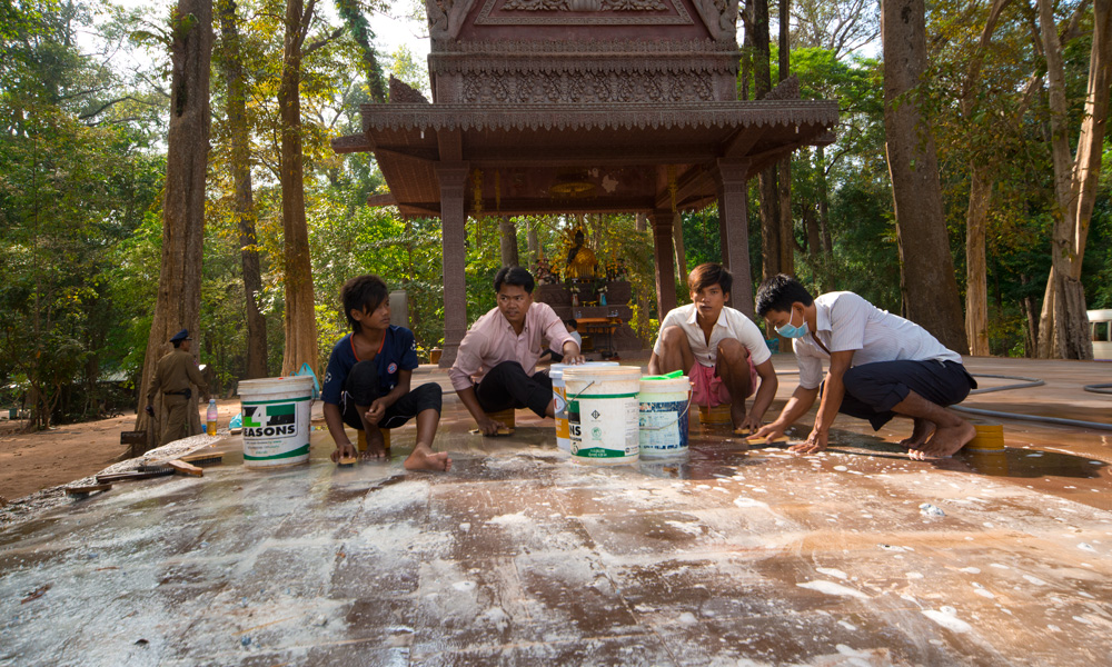 The make up at Angkor Wat