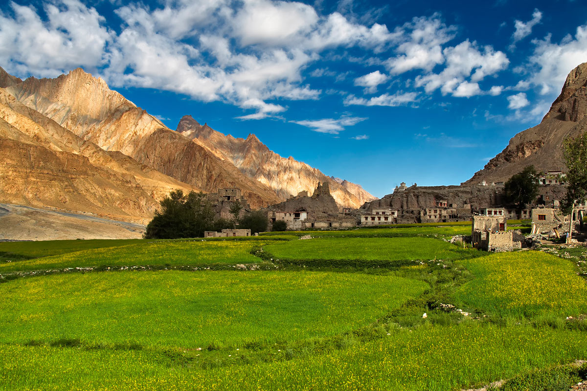 Village in the Markha Valley (Ladakh, India)