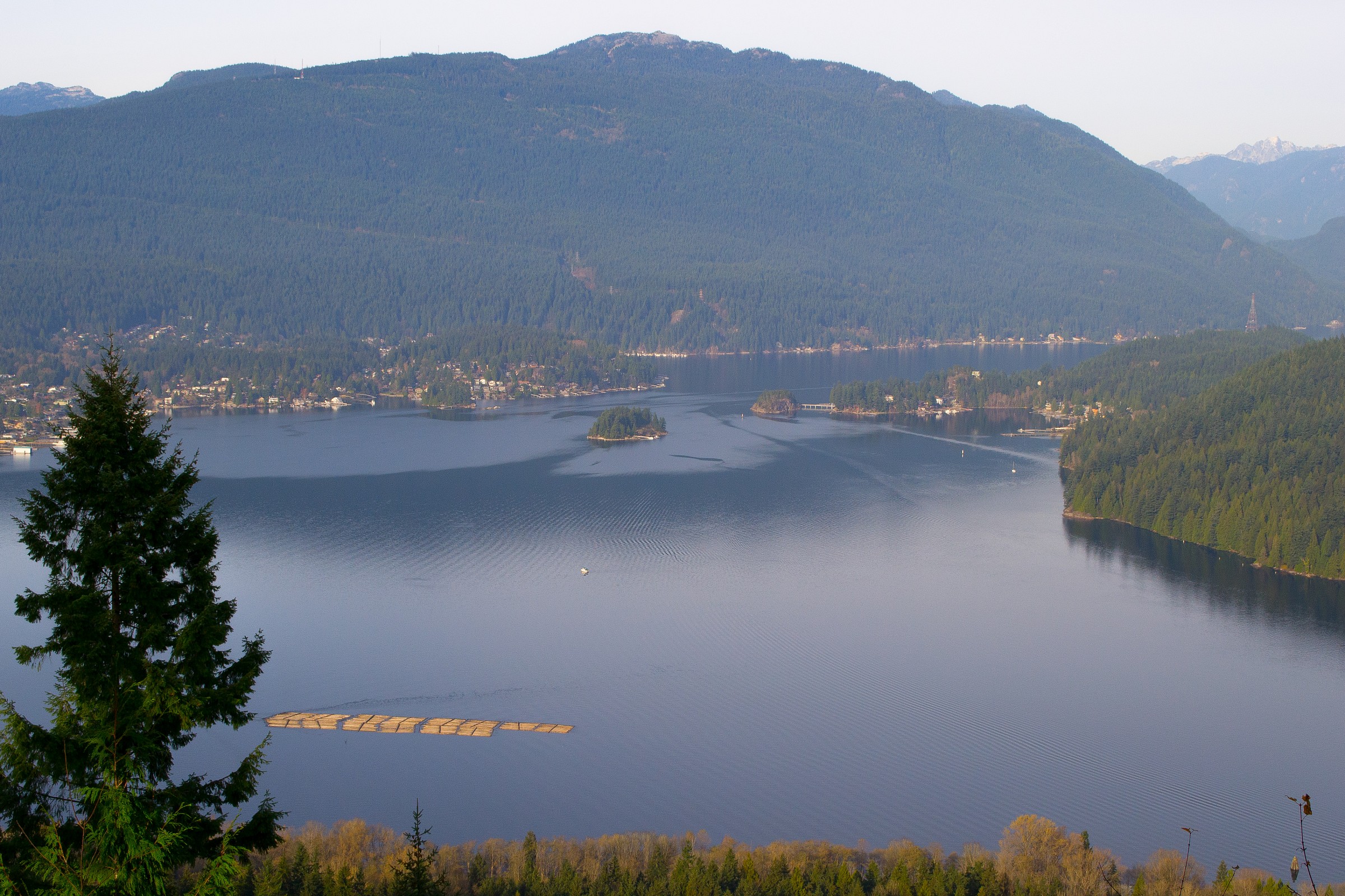 Burnaby Mountain, view on Indian arm