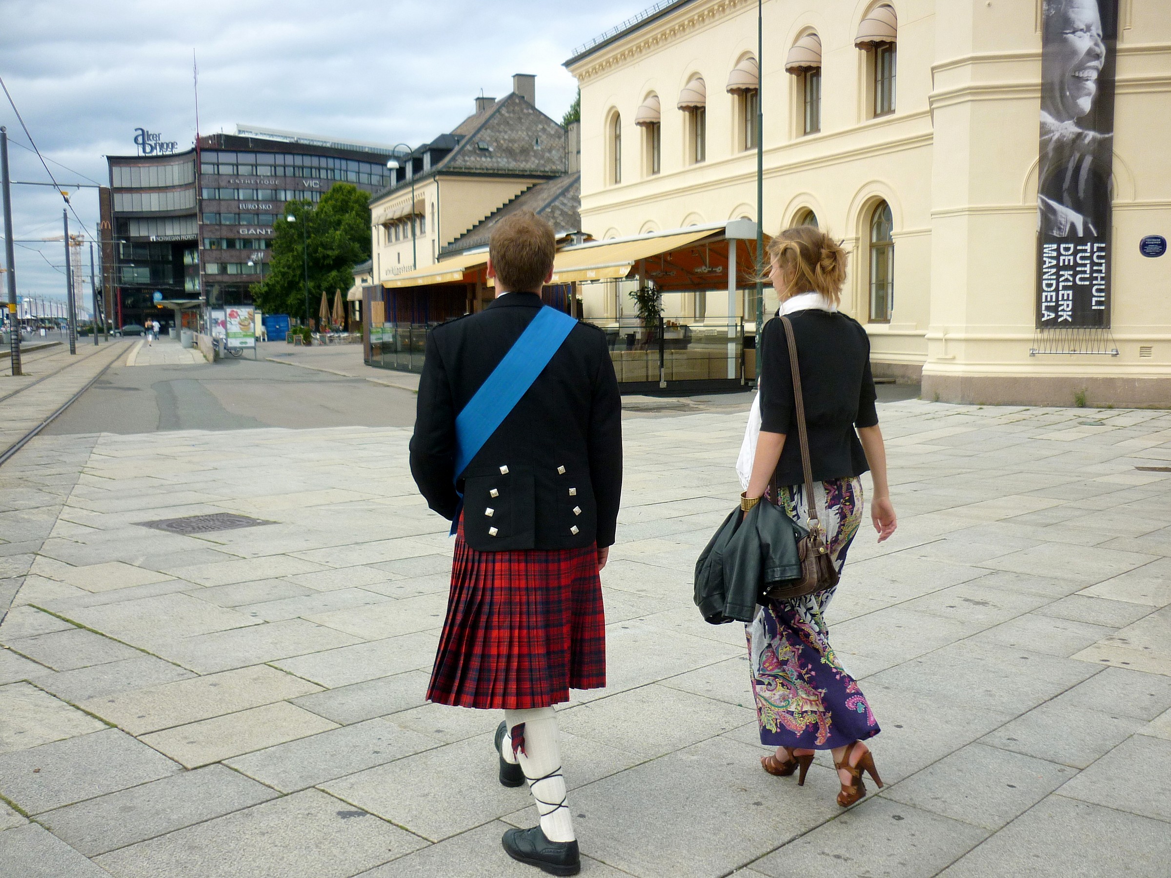 In kilt in Oslo