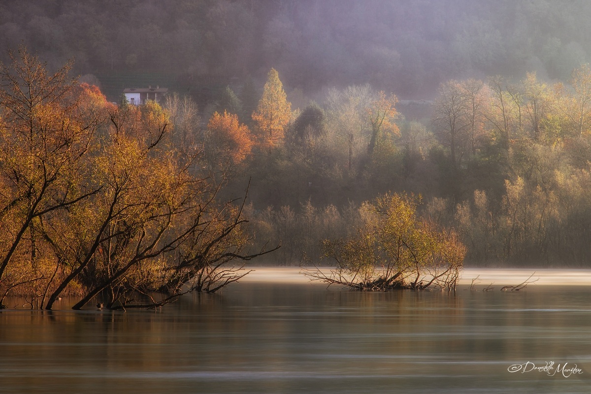 Autumn, river Adda