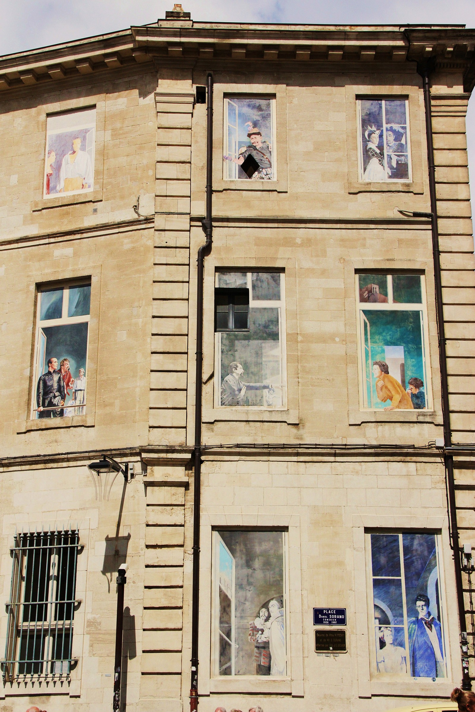 Avignone , trompe l'oeil