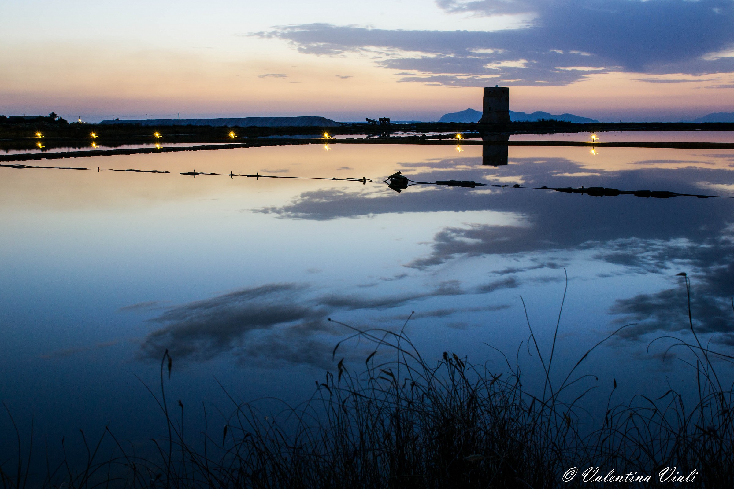 Tramonto alle saline