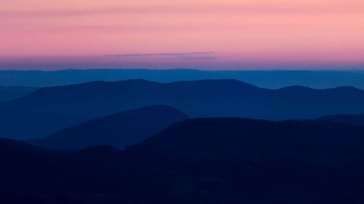 sunset on eastern Friuli