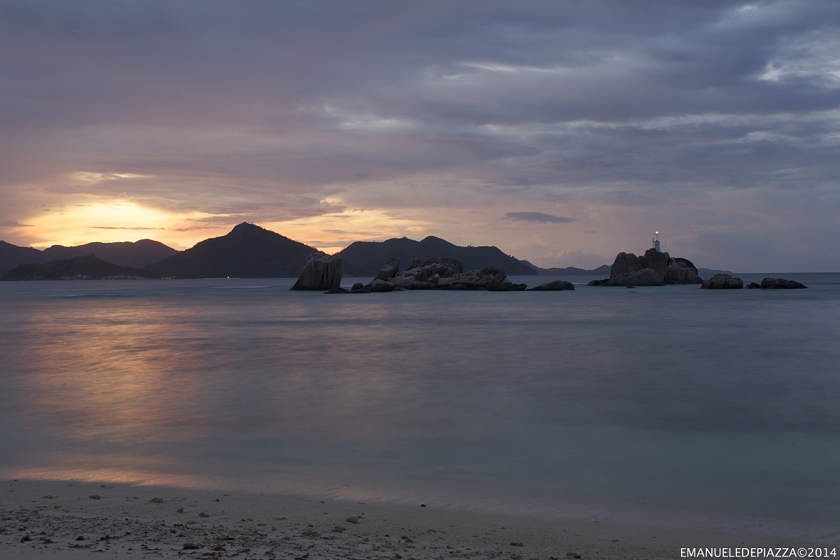 Sunset - Anse Reunion, La Digue, Seychelles