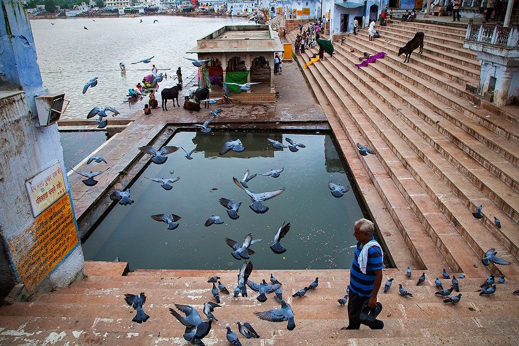 Holy Pushkar lake