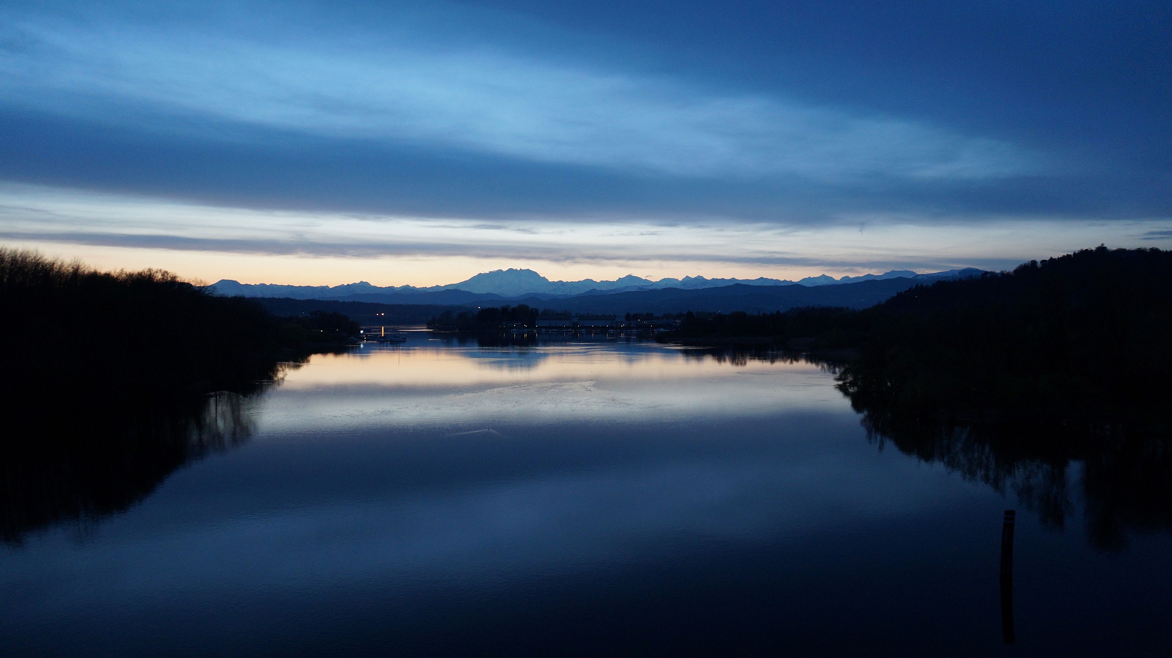 Twilight of early spring