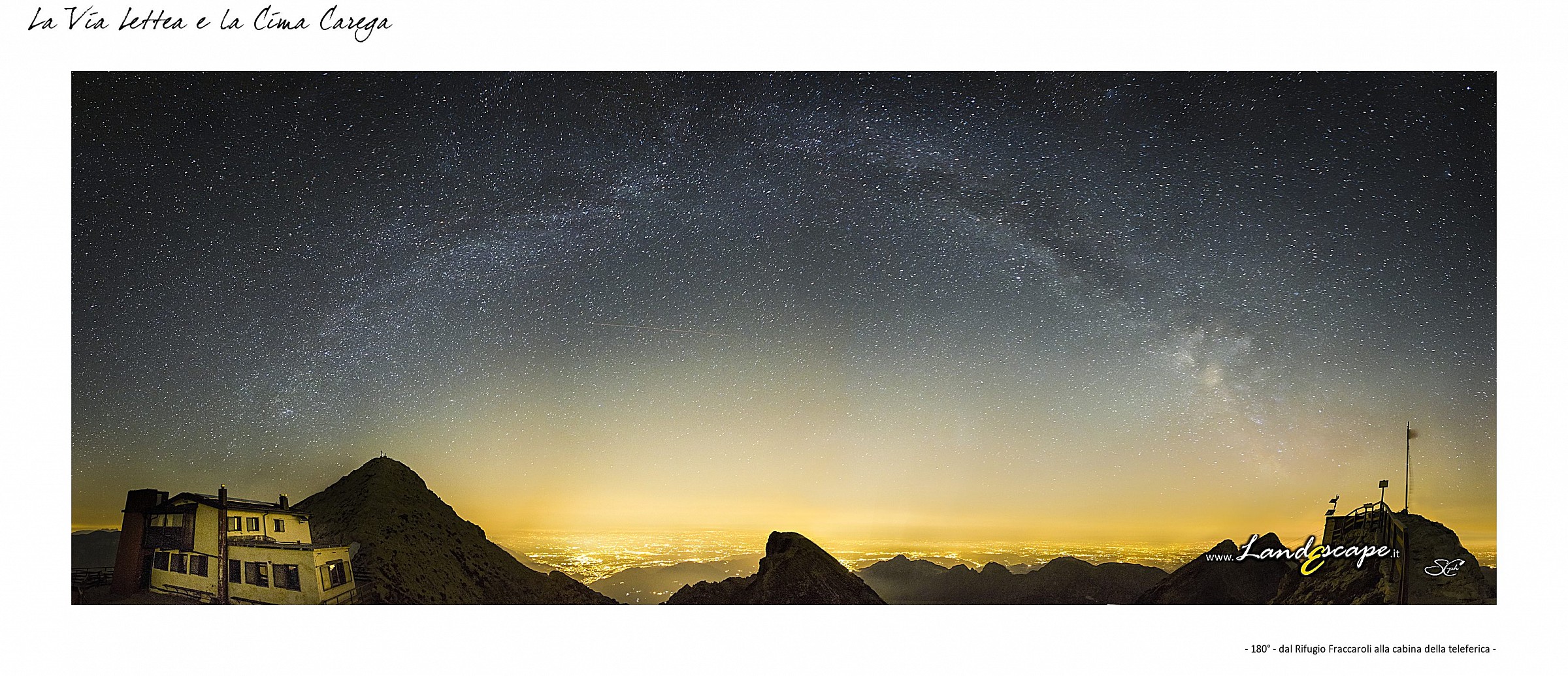 The Milky Way and Cima Carega