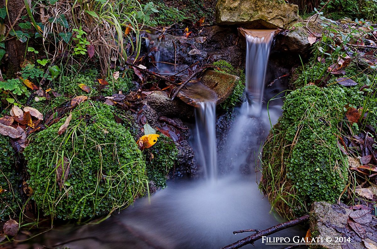 Piccole cascate dalle ciaramite