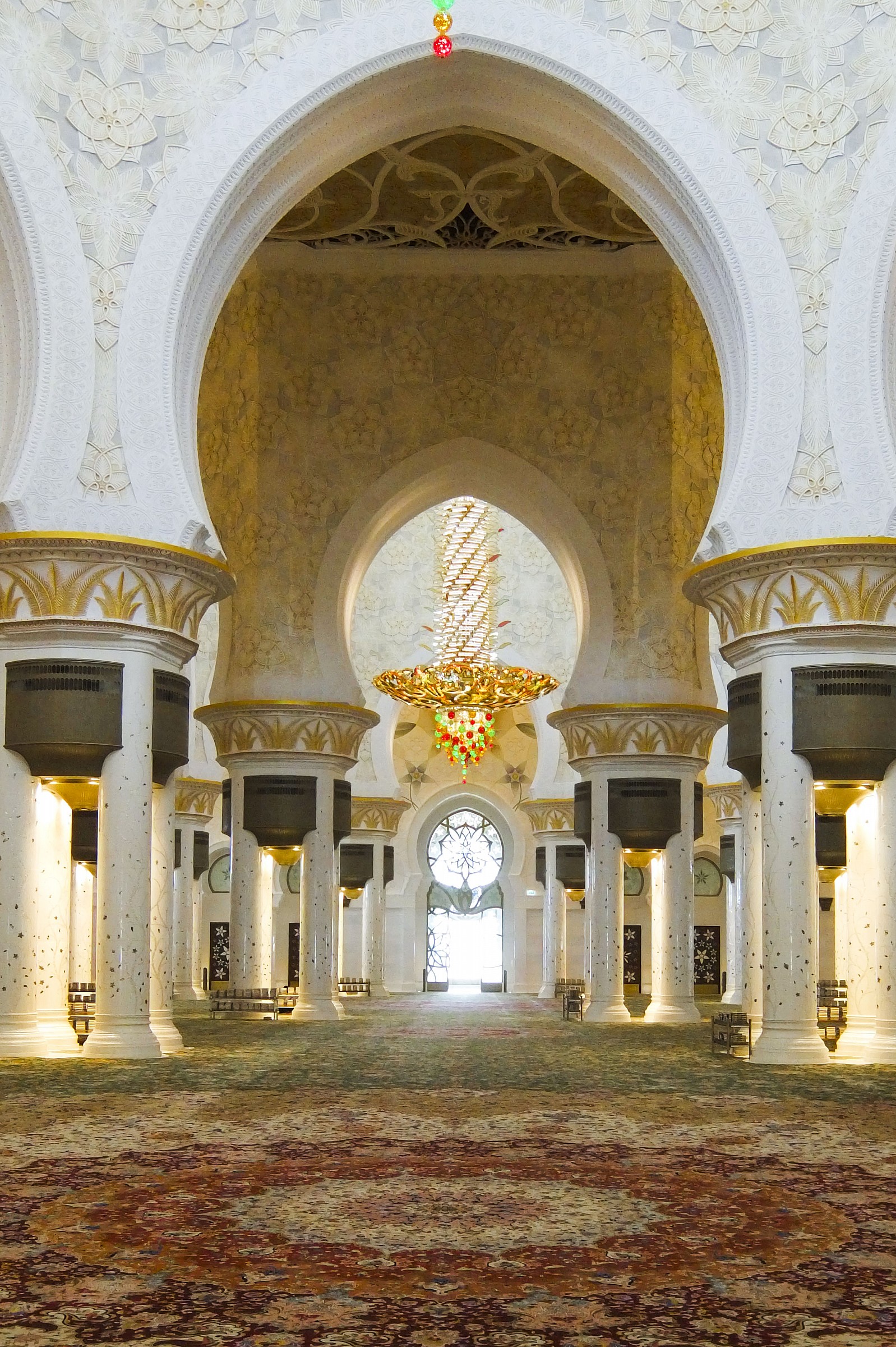 interno moschea sheikh zayed abu dhabi