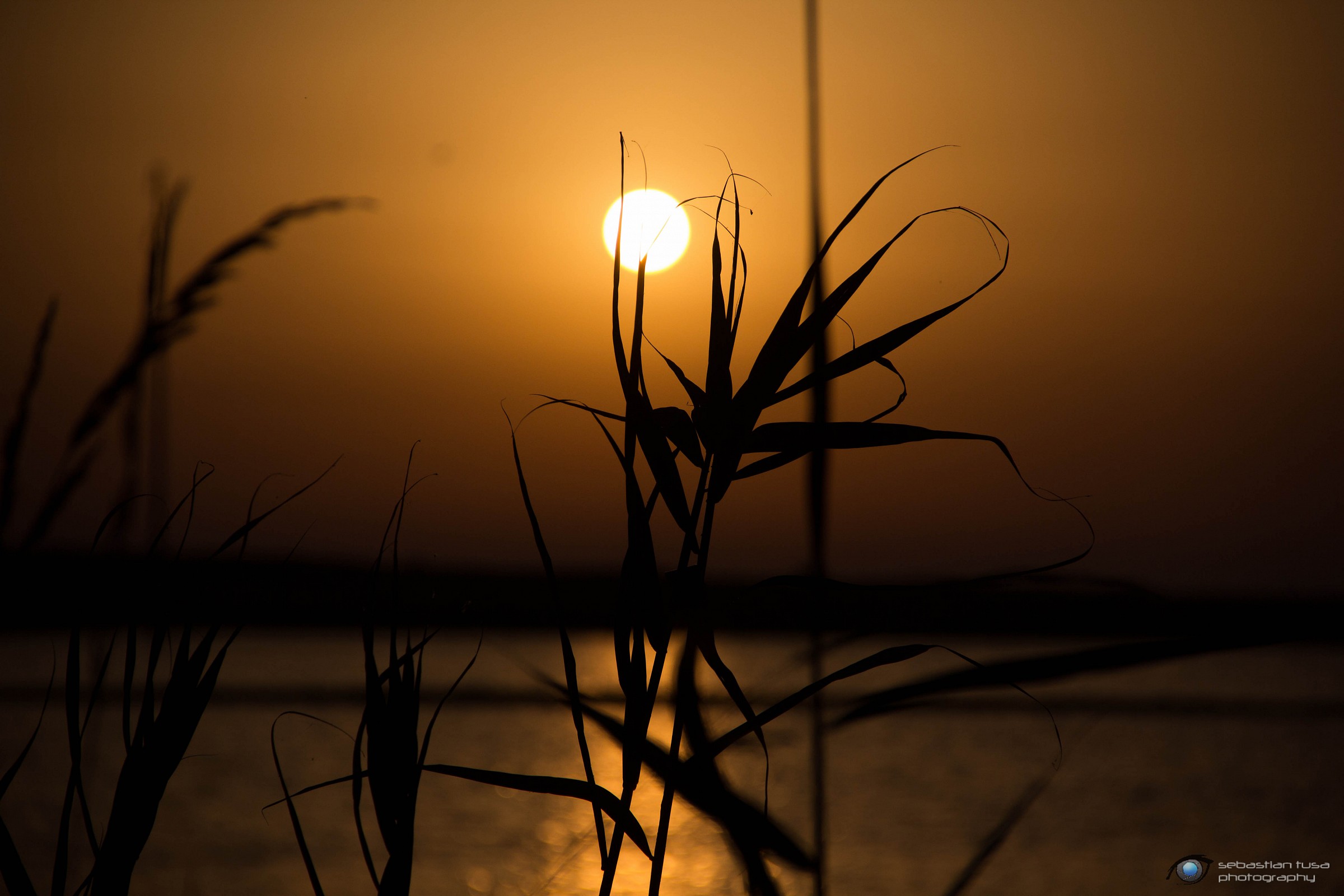 Sunset over the salt pans