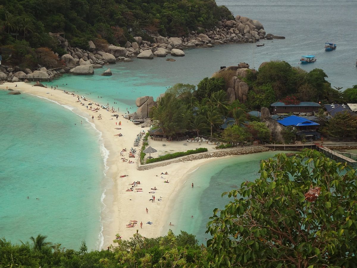 Tourist village. To Koh Tao Thailand