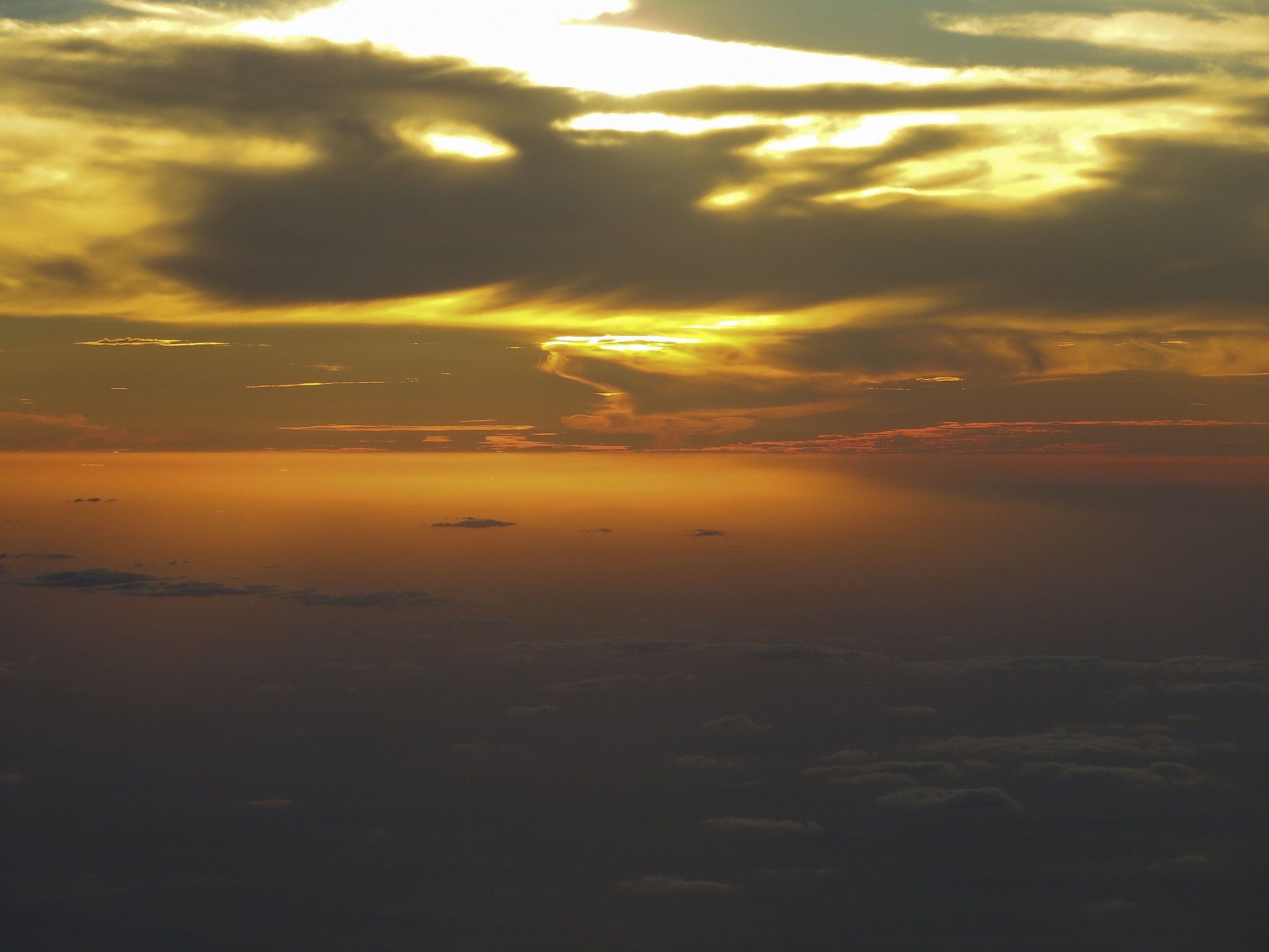 sunset in the clouds