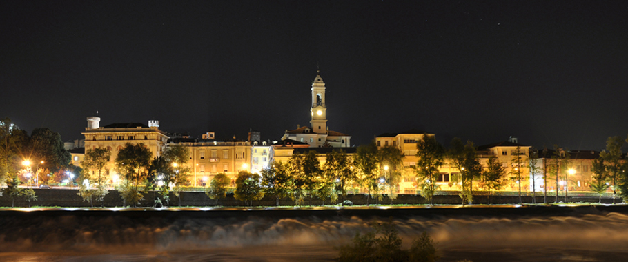 ivrea at night